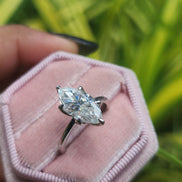 Marquise Cut Solitaire Engagement Ring