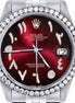 Automatic Luxury Moissanite Red Arabic Dial Wrist Watch