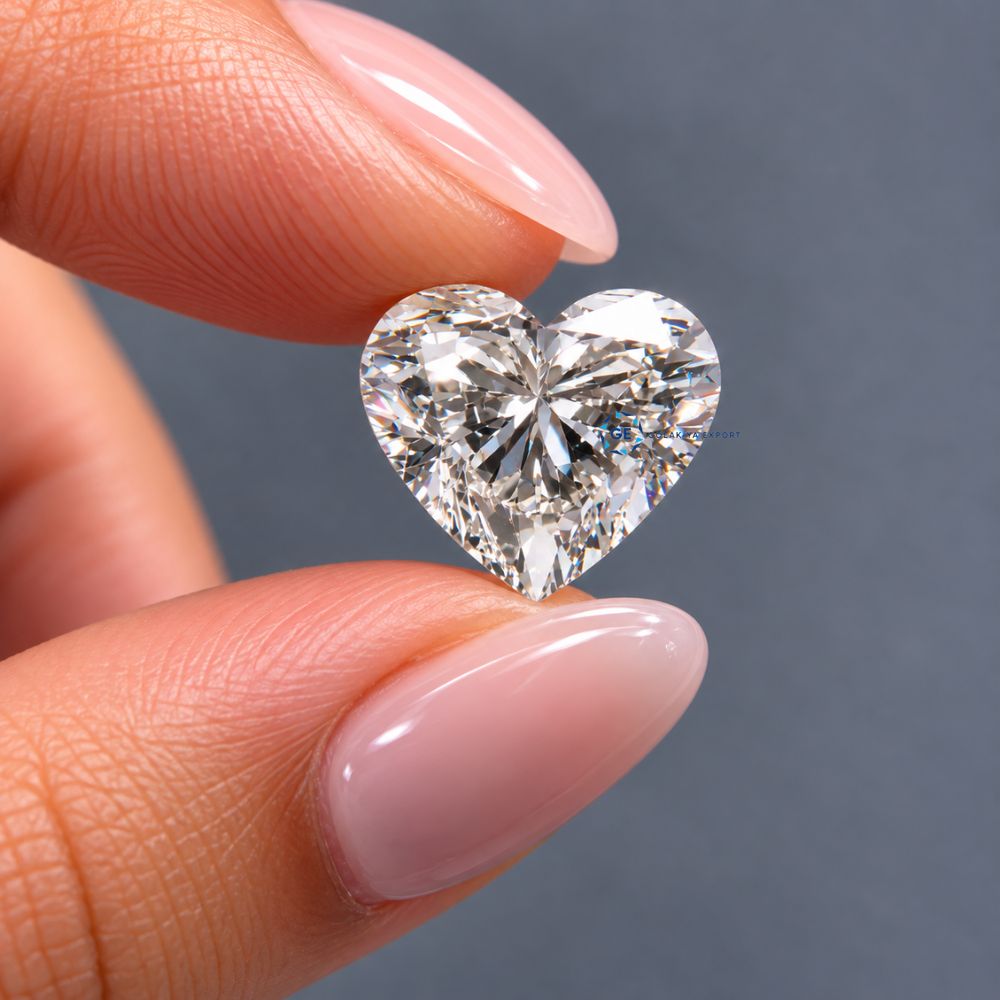 Eco Friendly Heart Shape Lab Grown Diamond, CVD Heart Shaped Loose Lab Grown Diamond