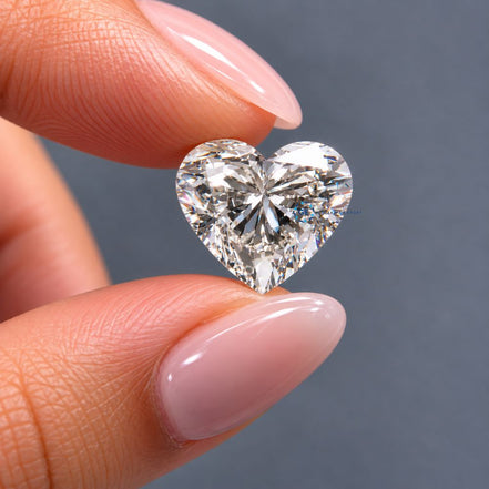 Eco Friendly Heart Shape Lab Grown Diamond, CVD Heart Shaped Loose Lab Grown Diamond