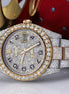 Handmade Iced Out Dual Tone Moissanite Luxury Watch