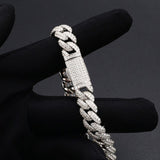 Round Cut Moissanite Diamond Miami Cuban Chain For Men's