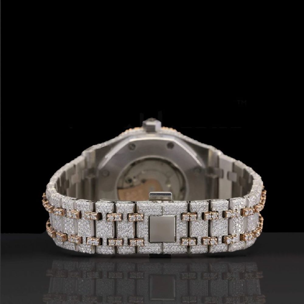 Moissanite Diamond Hip Hop Wrist Watch For Men's