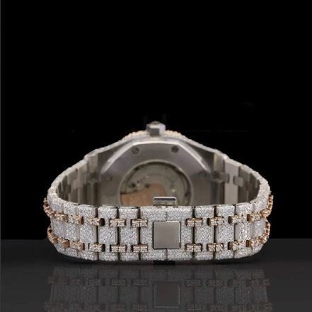 Moissanite Diamond Hip Hop Wrist Watch For Men's