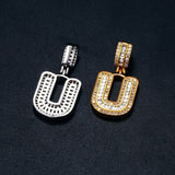 Customize Alphabet Letter Moissanite Diamond Pendant