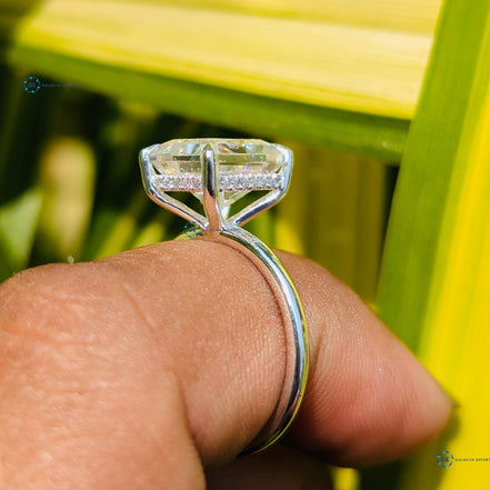 3.31CT Radiant Cut Lab Grown Diamond Engagement Ring