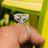 3.31CT Radiant Cut Lab Grown Diamond Engagement Ring