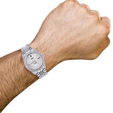 Custom Moissanite Classic Date Just Watch
