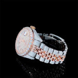 Dual Tone Datejust Moissanite Diamond Luxury Hip Hop Watch