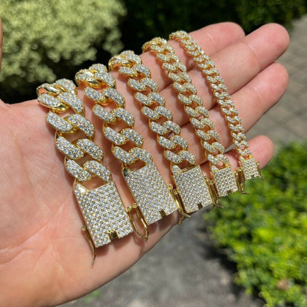 Colorless Moissanite Classic Miami Cuban Link Bracelet