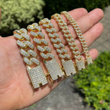 Colorless Moissanite Classic Miami Cuban Link Bracelet