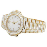 Stainless Steel Iced Out Moissanite Luxury Watch