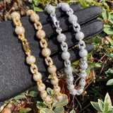 D Color Moissanite Iced Out Ball Link Chain For Men's