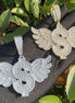 Dollar Retailers Symbol Wing Moissanite Pendants