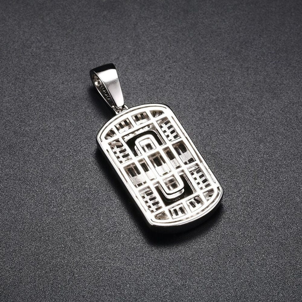 Moissanite Diamond Baguette Cut Bling Bling Pendant For Men's