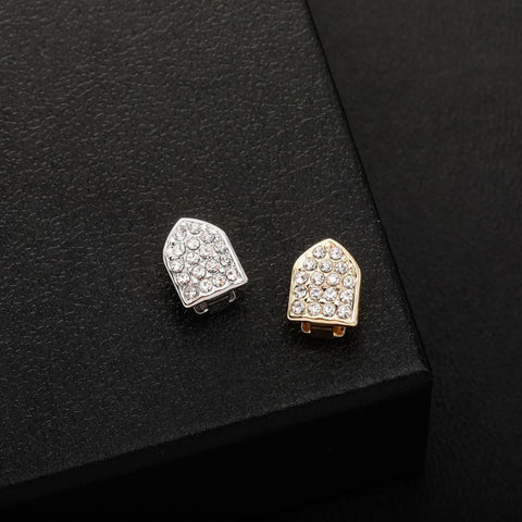 Iced Out Moissnite Single Tooth Grillz For Men's