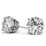 Everyday Glam Moissanite Round Stud Earrings