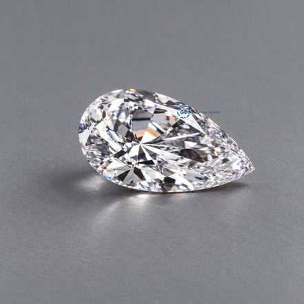 Lab Grown Pear Cut Diamond, 1 to 6 Carat Lab Grown Diamond