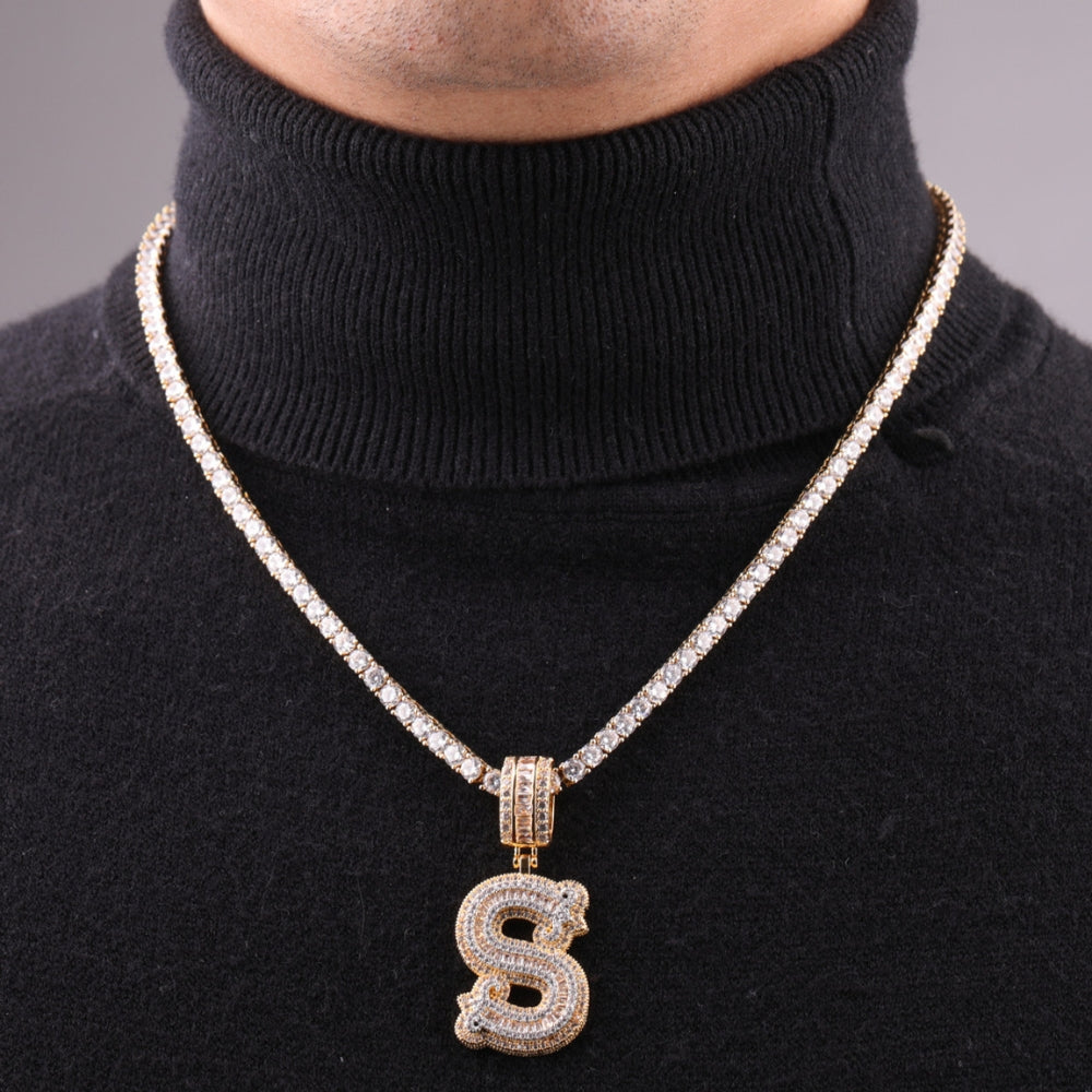 Ice Hip Hop Letter Customize Moissanite Pendant