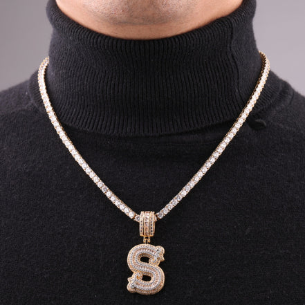 Ice Hip Hop Letter Customize Moissanite Pendant
