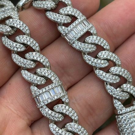 Men's Miami Link Moissanite Iced Out Luxury Men's Bracelet
