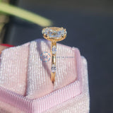 2 Carat Oval Cut Lab Grown Diamond Engagement Ring