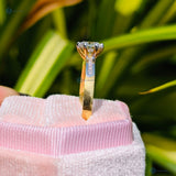 Lab Grown Round Cut Yellow Gold Wedding Ring