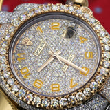 Iced Out Moissanite Datejust Luxury Hip Hop Watch