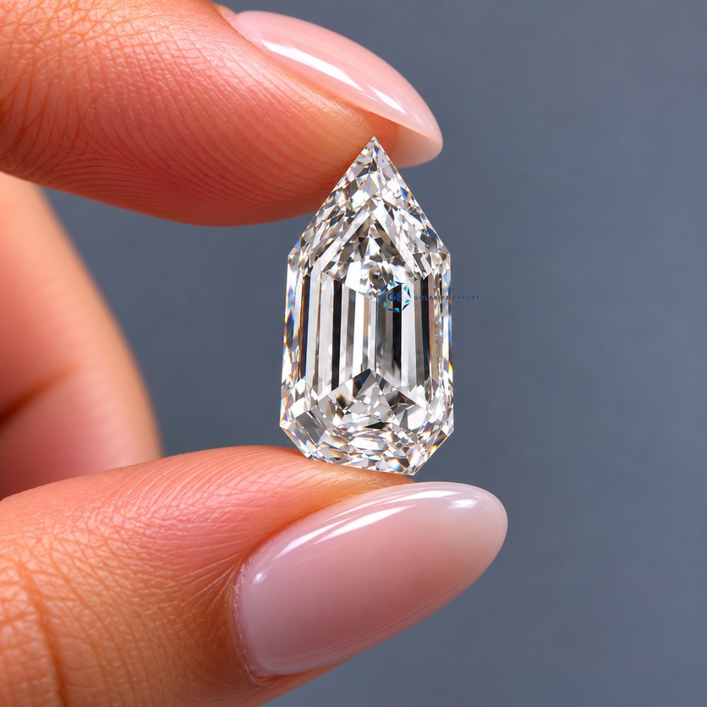 Bullet Cut Lab Grown Diamond, CVD Diamond, IGI Certified Diamond