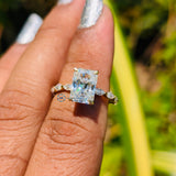 Radiant Cut Lab Grown Diamond Engagement Ring