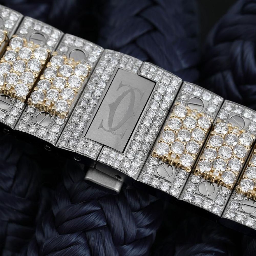 Automatic Dual Tone D Color Moissanite Watch