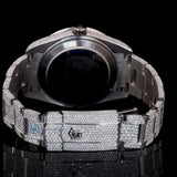 Full Iced Out Moissanite Date Just Stylish Wrist Watch For Men's