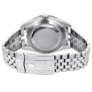 Fully Iced Out Moissnaite Date Just Elegant Luxury Watch