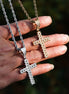Hip Hop Iced Out Cross Moissanite Pendant