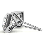 Everyday Wear Princess Cut Moissanite Earrings