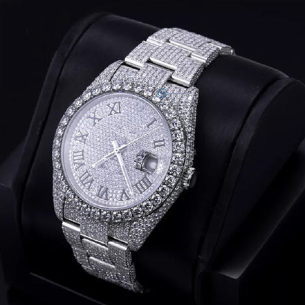 Moissanite Diamond Iced Out Automatic Watch