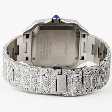 Fully Iced Out Moissanite Luxury Men's Watch