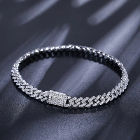 Moissanite Diamond Cuban Link Luxury Bracelet
