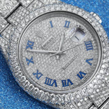 Full Iced Out Datejust Moissanite Watch