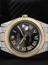 VVS1 Moissanite Dual Tone Datejust Wrist Watch