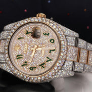 Automatic Stainless Steel Moissanite Handcrafted Watch