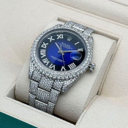Fully Iced Out Moissanite Luxury Watch