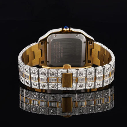 Rain Bow Roman Number Moissnaite Luxury Watch