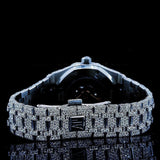 Blue Color Arabic Numeric Moissanite Watches For Men's