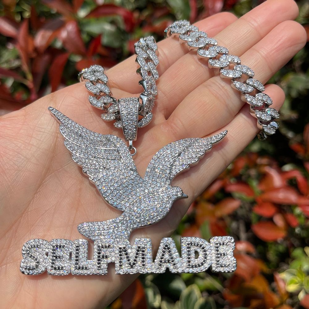 Self Made Iced Out Bling Bling Moissanite Pendant