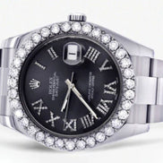 Automatic Stainless Steel Moissanite Elegant Watch