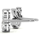 Premium Round & Marquise Moissanite Stud Earrings