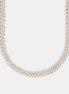 Round Cut D Color Moissanite Diamond Cuban Chain For Men's