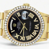 Black Color Dial Luxury Moissanite Expensive Watch