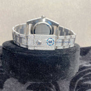 Fully Iced Out Datejust VVS1 Moissanite luxury Watch